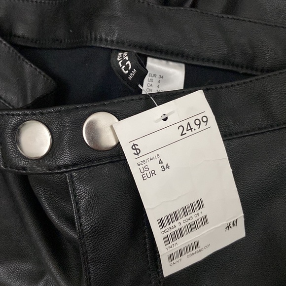 H&M Faux Leather Pants - Picture 4 of 4